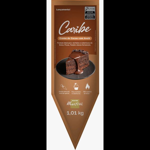 CREME DE AVELA CARIBE BISNAGA 1,01KG MASTER MARTINI - 721493 - CHOKDOCE