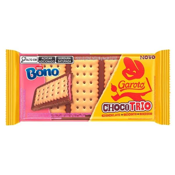 CHOCOTRIO BONO 90G GAROTO - 706506 - CHOKDOCE