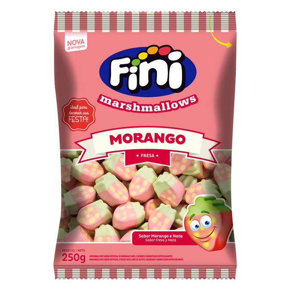 MARSHMALLOW MORANGO 250G FINI - 303484 - CHOKDOCE
