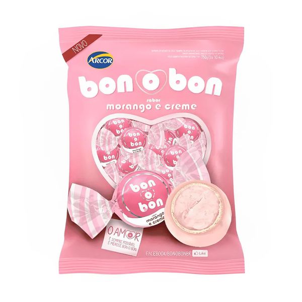 BOMBOM MORANGO BONOBON 750G ARCOR - 381369 - CHOKDOCE