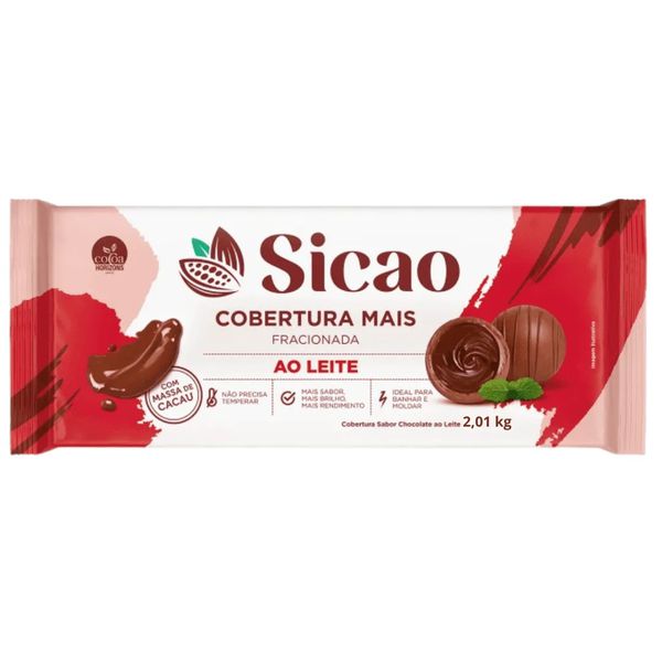 COBERT AO LEITE MAIS 2.1KG SICAO - 51460 - CHOKDOCE