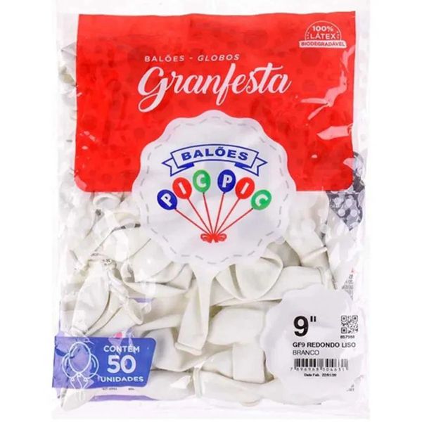 BALOES LISO GF N°09 BRANCO PIC PIC - 558129 - CHOKDOCE