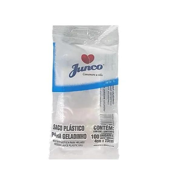 SAQUINHO P/ GELADINHO 4X23 C/100 JUNCO - 640862 - CHOKDOCE