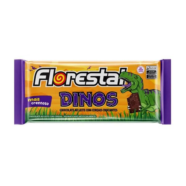 CHOCOLATE AO LEITE DINOS 80G FLORESTAL - 646192 - CHOKDOCE