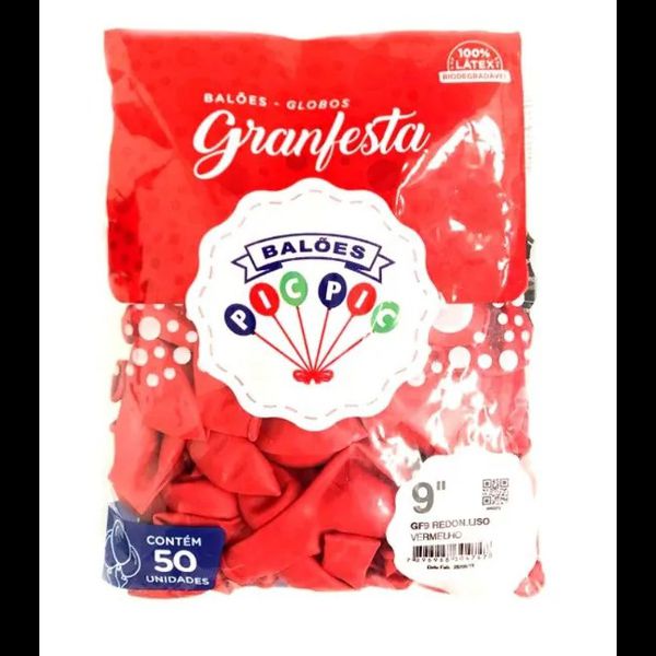 BALOES LISO GF N°09 VERMELHO PIC PIC - 558174 - CHOKDOCE