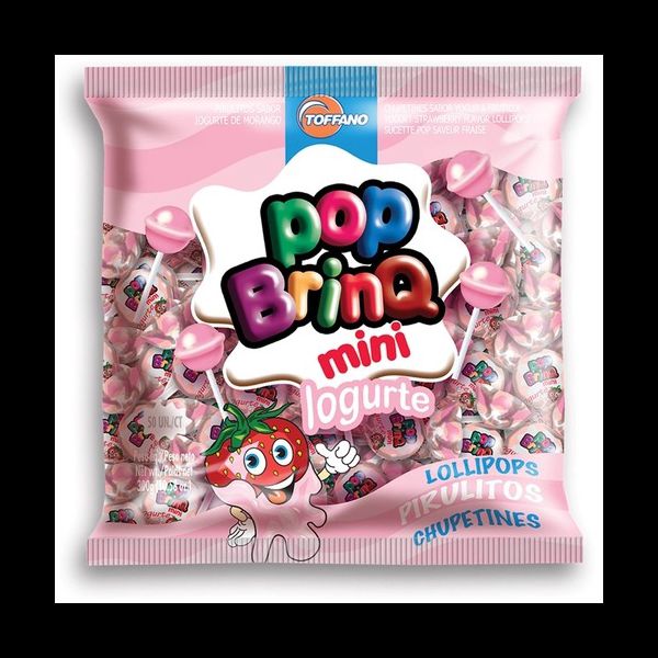 PIRULITO POP BRINQ MINI IOGURT 300G TOFFANO - 587167 - CHOKDOCE
