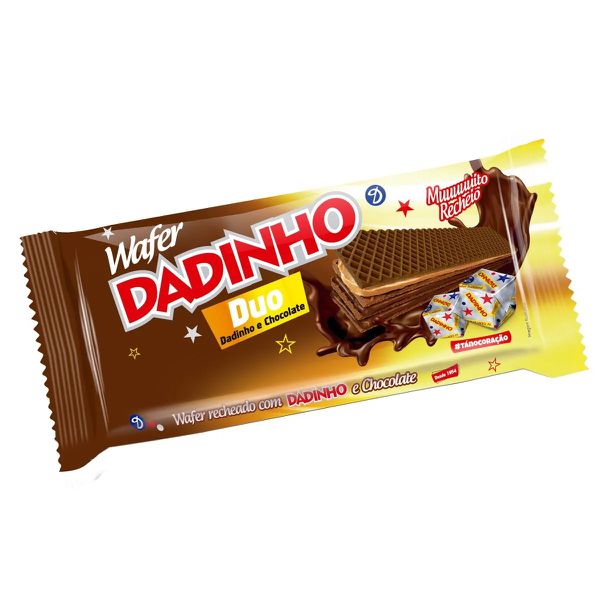 WAFER DADINHO DUO CHOCOLATE 90G - 671767 - CHOKDOCE