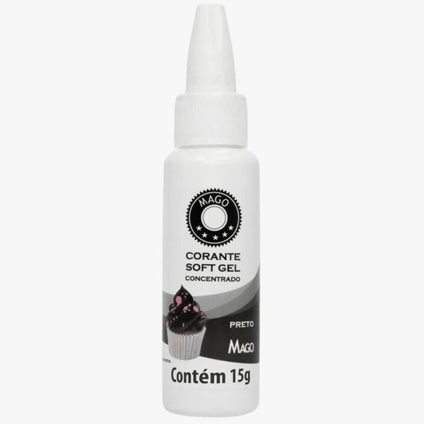 CORANTE SOFT GEL PRETO 15G MAGO - 433570 - CHOKDOCE