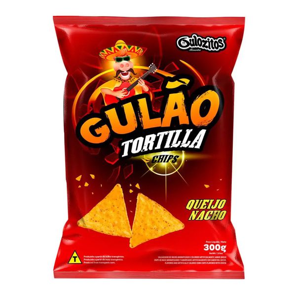 SALG GULAO TORTILLA QUEIJO NACHO 300G GULOZITOS - 656672 - CHOKDOCE