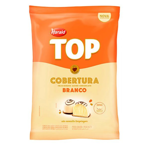 COBERT TOP BRANCO GOTAS 1.01KG HARALD - 50586 - CHOKDOCE