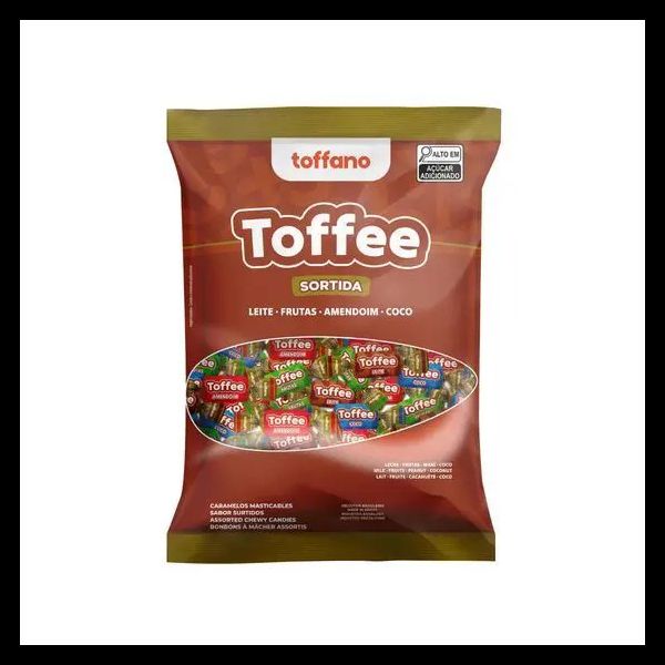 BALA TOFFEE 600G TOFFANO - 708364 - CHOKDOCE