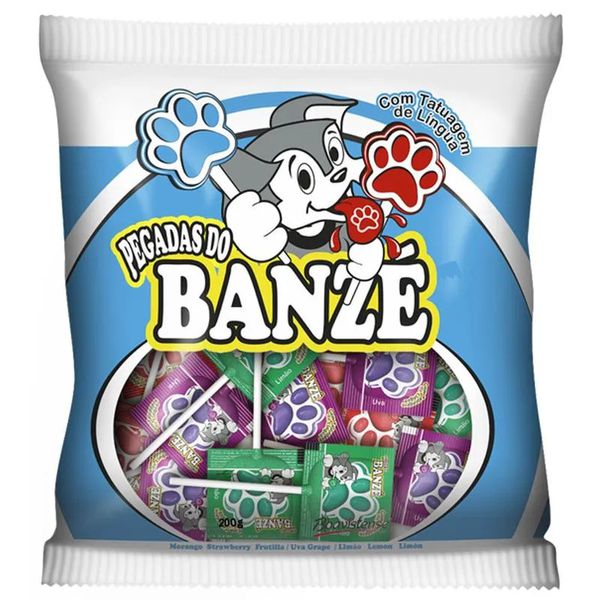 PIRULITO PEGADAS DO BANZE C/TATUAGEM 200G BOAVISTENSE - 68475 - CHOKDOCE