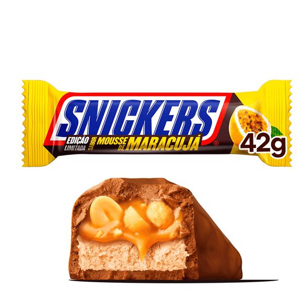 SNICKERS MOUSSE DE MARACUJA 42G - 641807 - CHOKDOCE