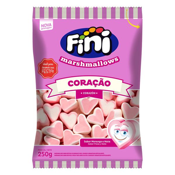MARSHMALLOW CORACAO 250G FINI - 446631 - CHOKDOCE