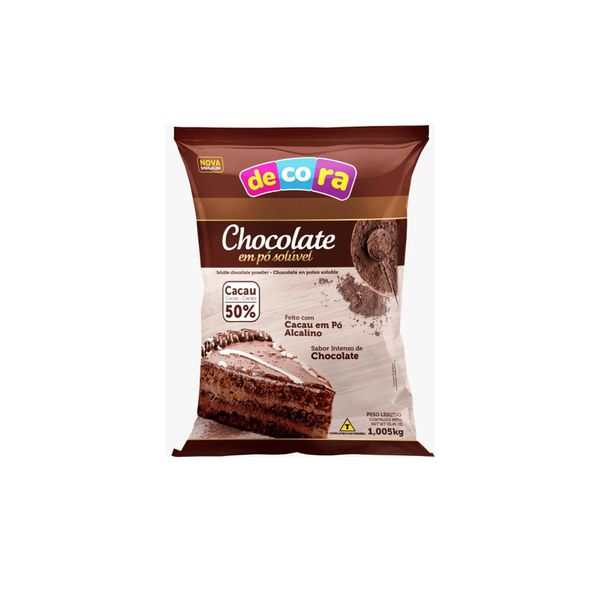 CHOC PO SOLUVEL 50% CACAU 1.005KG CACAU FOODS - 599078 - CHOKDOCE