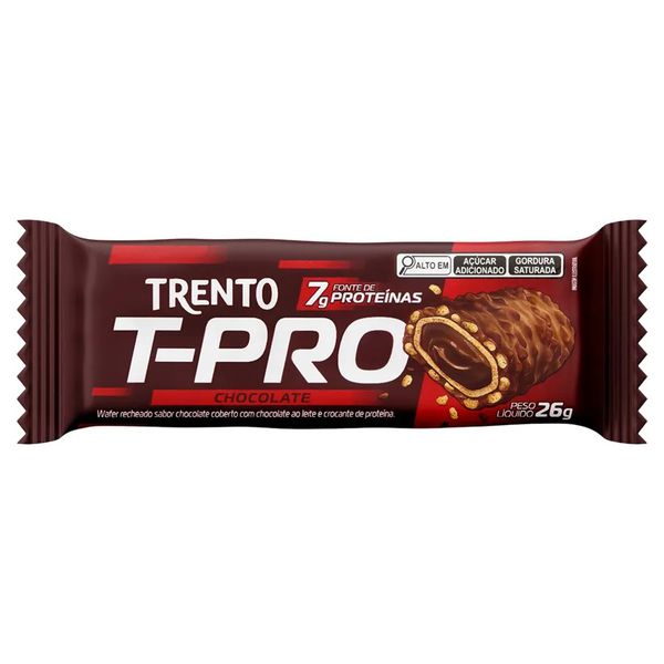 WAFER TRENTO T-PRO CHOCOLATE AO LEITE 26G PECCIN - 708142 - CHOKDOCE