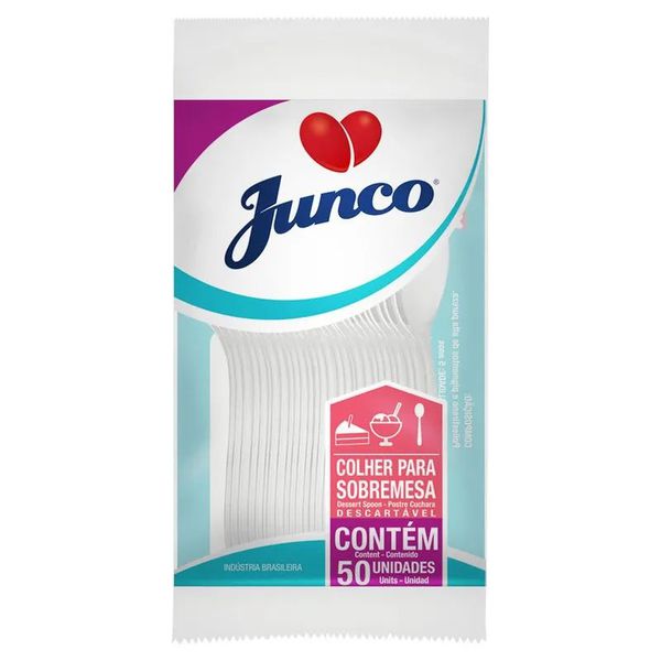 COLHER DESCARTAVEL REFEICAO CRISTAL C/50 JUNCO - 701129 - CHOKDOCE