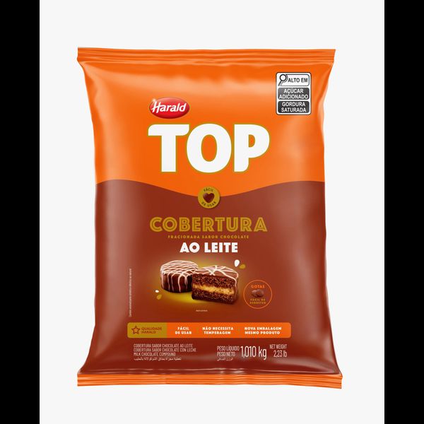 COBERT TOP AO LEITE GOTAS 1.01KG HARALD - 50593 - CHOKDOCE