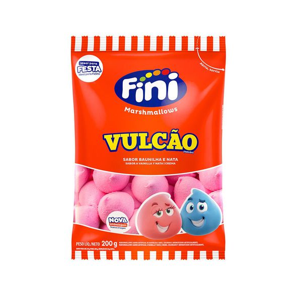 MARSHMALLOW VULCAO ROSA 200G FINI - 309028 - CHOKDOCE