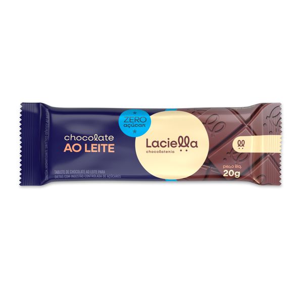 TABLETE ZERO ACUCAR AO LEITE 20G LACIELLA - 372268 - CHOKDOCE