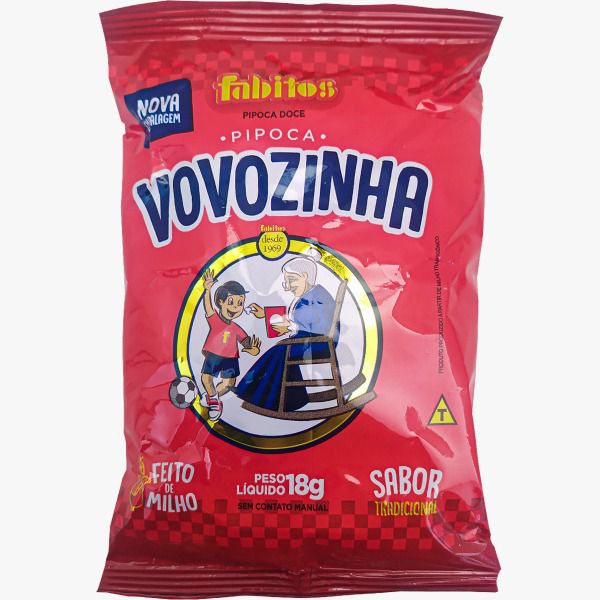 PIPOCA VOVOZINHA 18G FABITOS - 717878 - CHOKDOCE