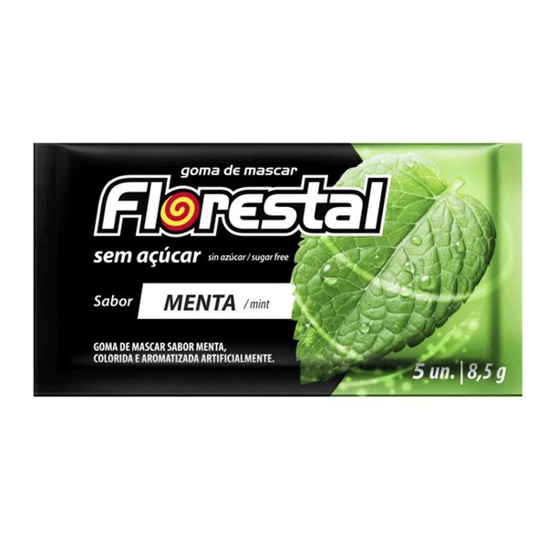 CHICLE LAMINADO MENTA 8.5G FLORESTAL - 713870 - CHOKDOCE