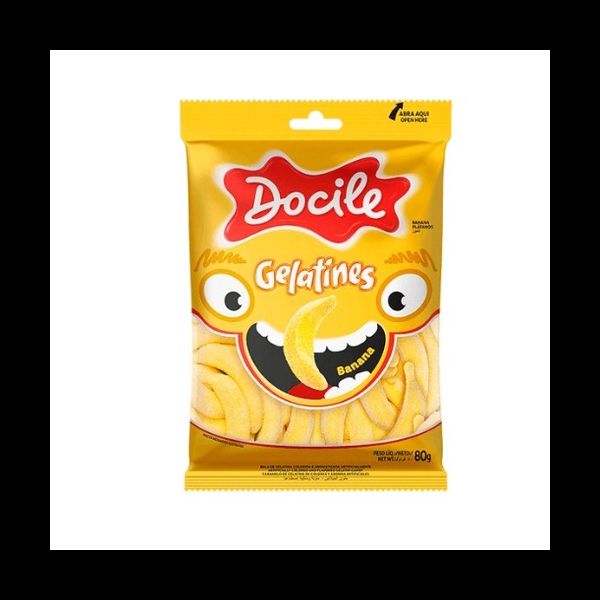 BALA DE GELAT MINI BANANA 15G DOCILE - 368926 - CHOKDOCE