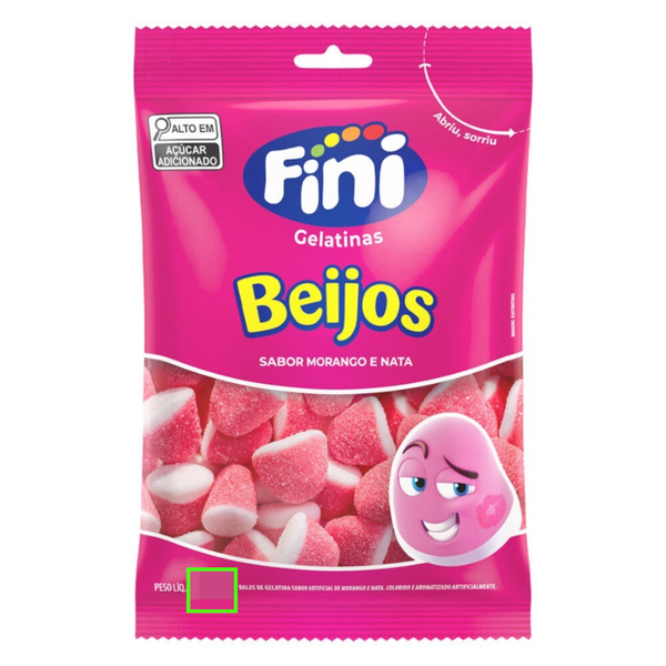 BEIJOS DE MORANGO 90G FINI - 517621 - CHOKDOCE