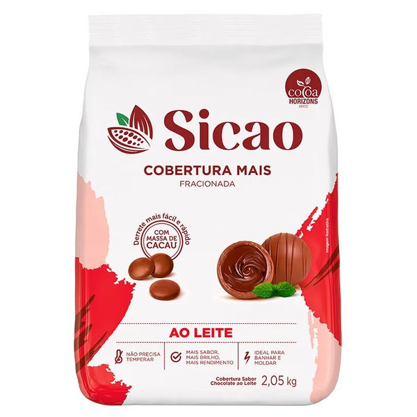COBERT AO LEITE MAIS FACIL DERRETIMENTO 2.05KG SIC... - CHOKDOCE