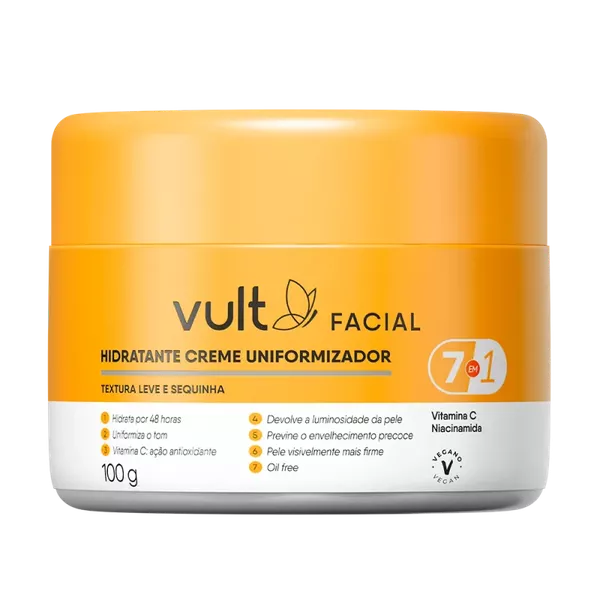 VULT Hidratante Creme Uniformizador Facial 100g