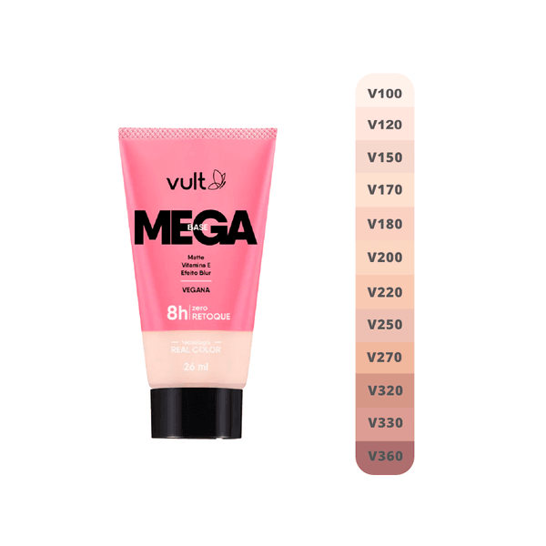 Vult Mega Base Matte Vegana (ESCOLHA A SUA COR)
