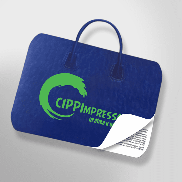 Folder em Formato de Bolsa