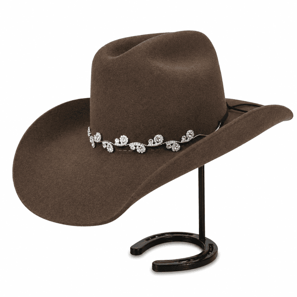 Chapéu Feminino Aba 10 Rainha do Rodeio Preto - EDIÇÃO LIMITADA