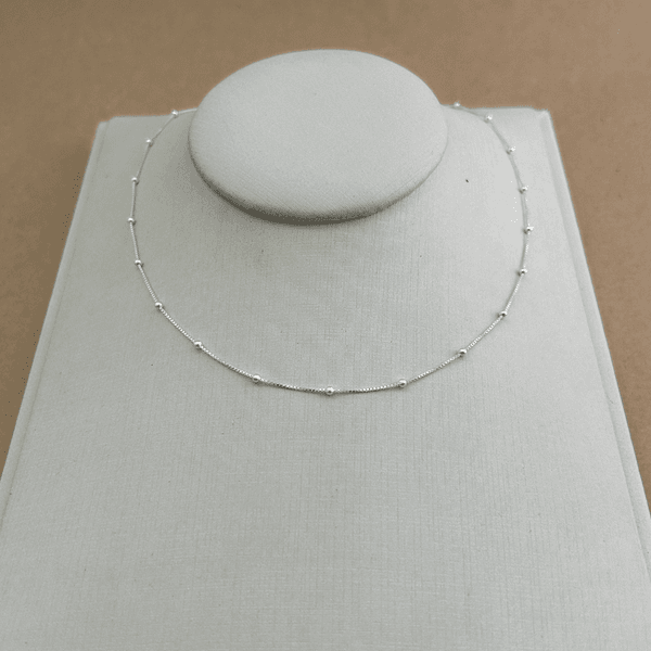 Corrente Veneziana Com Mini Bolinhas 45CM