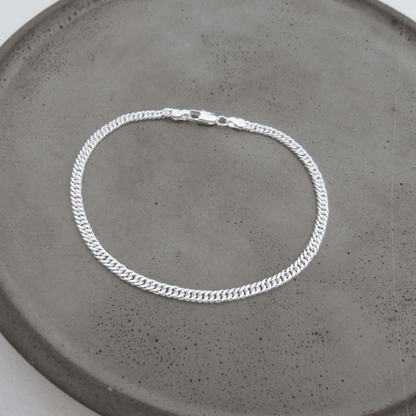 Pulseira Masculina Grumett Duplo 4mm 