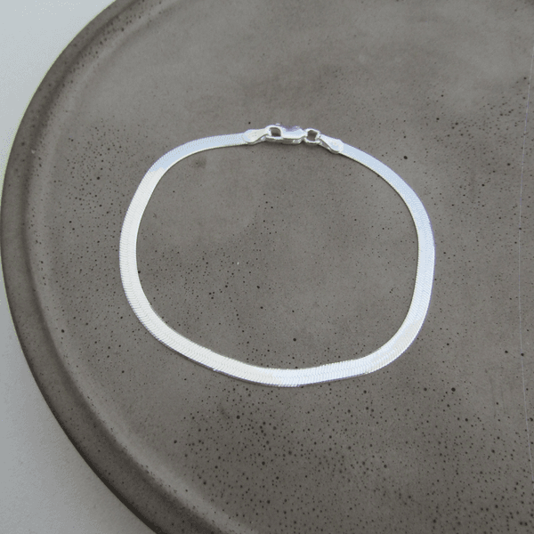 Pulseira Laminada 4mm De 19cm