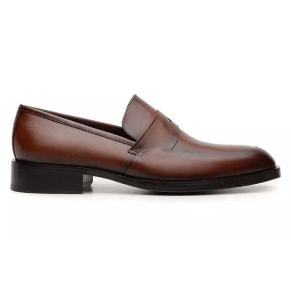  Sapato Social Masculino Loafer CNS Camel