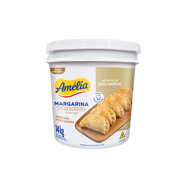 MARGARINA 50% AMELIA 14 KG COM SAL