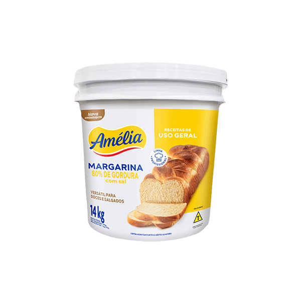  MARGARINA 80 % AMELIA 14 KG COM SAL 