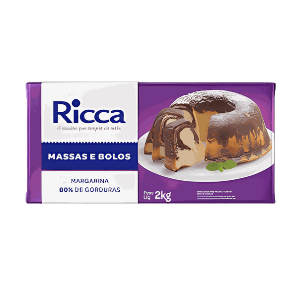 MARG MASSA E BOLO BLOCO 2 KG RICCA