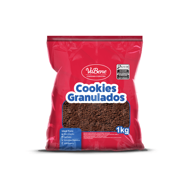 COOKIES GRANULADO SABOR CHOCOLATE 1KG VABENE