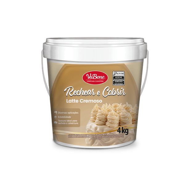 RECHEAR E COBRIR SABOR LATTE CREMOSO 4KG