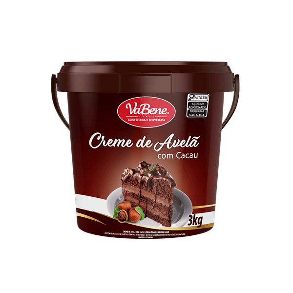 CREME DE AVELA C/ CACAU 3KG VABENE