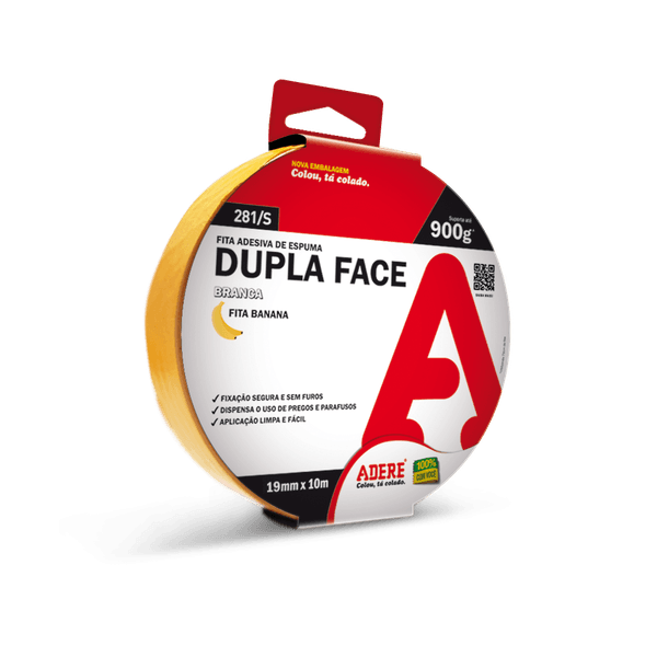 Fita Dupla Face Espuma 25mm X 10m Adere