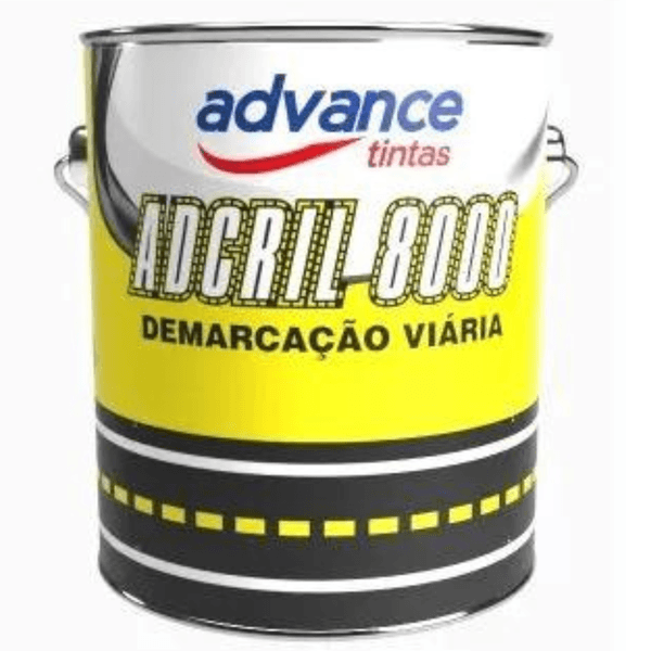 Tinta Amarela para Demarcação Viária 18L - Adcril 8000 Advance