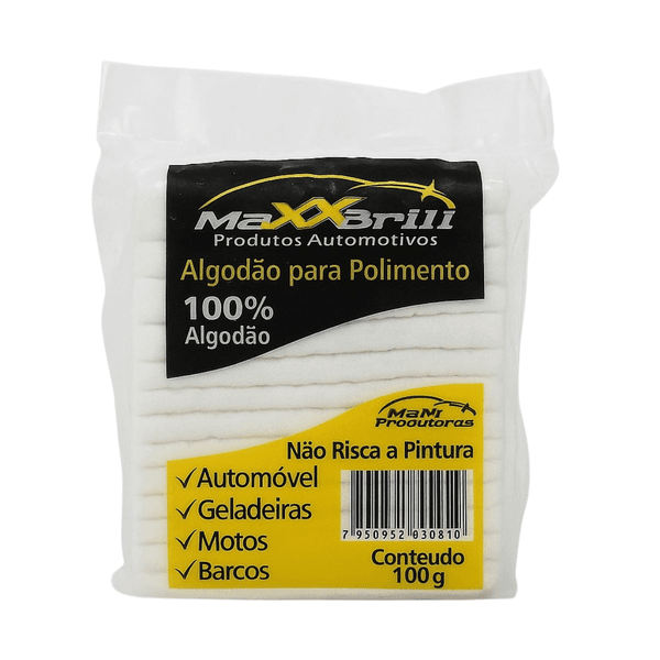 Algodão de Polimento 100g - MAXXBRILL