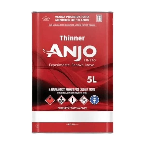 Thinner para Poliéster e PU 5000 ANJO 5 Litros