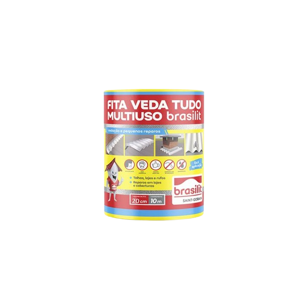 FITA MULTIUSO AUTO-ADESIVA (ROLO) 20CM X 10MT ALUMINIO