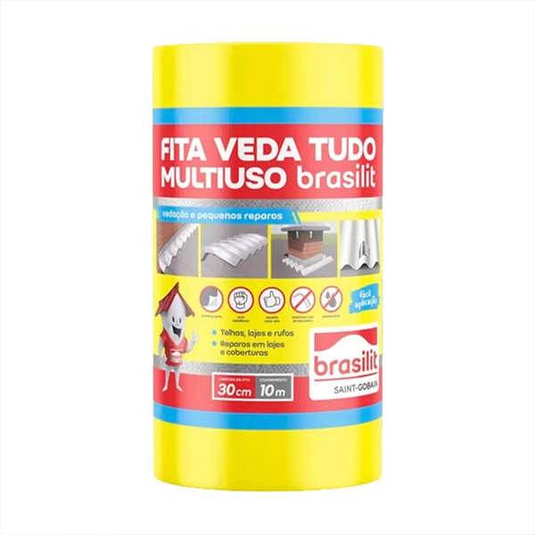 FITA MULTIUSO AUTO-ADESIVA (ROLO) 30CM X 10MT ALUMINIO