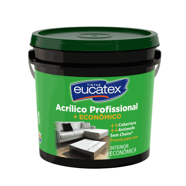 Tinta Acrilica Fosca Profissional 15L - EUCATEX PEG&PINTE